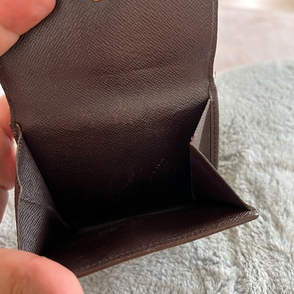 Authentic Louis Vuitton damier ebene Elise Trifold Coin wallet - Picture 9 of 10